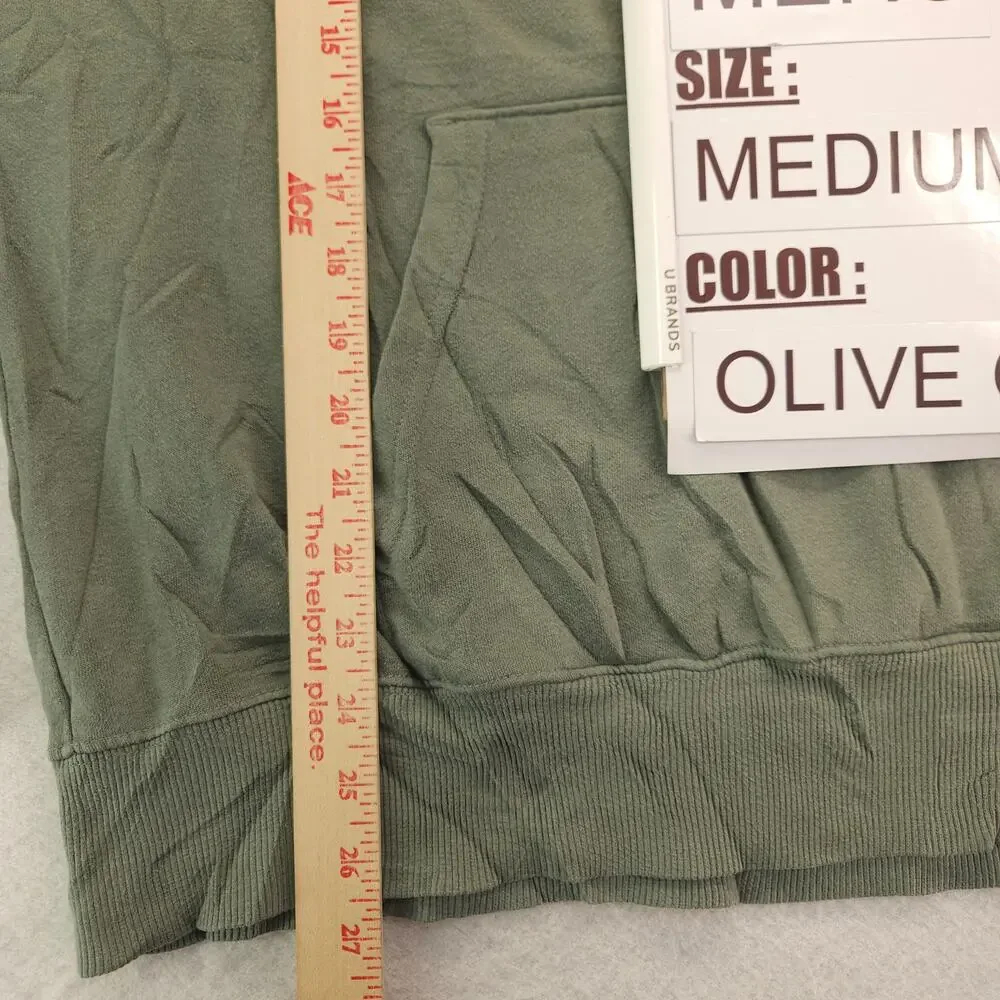 The North Face Pullover Long Sleeve Outdoor Hoodie Mens Size M Olive Green